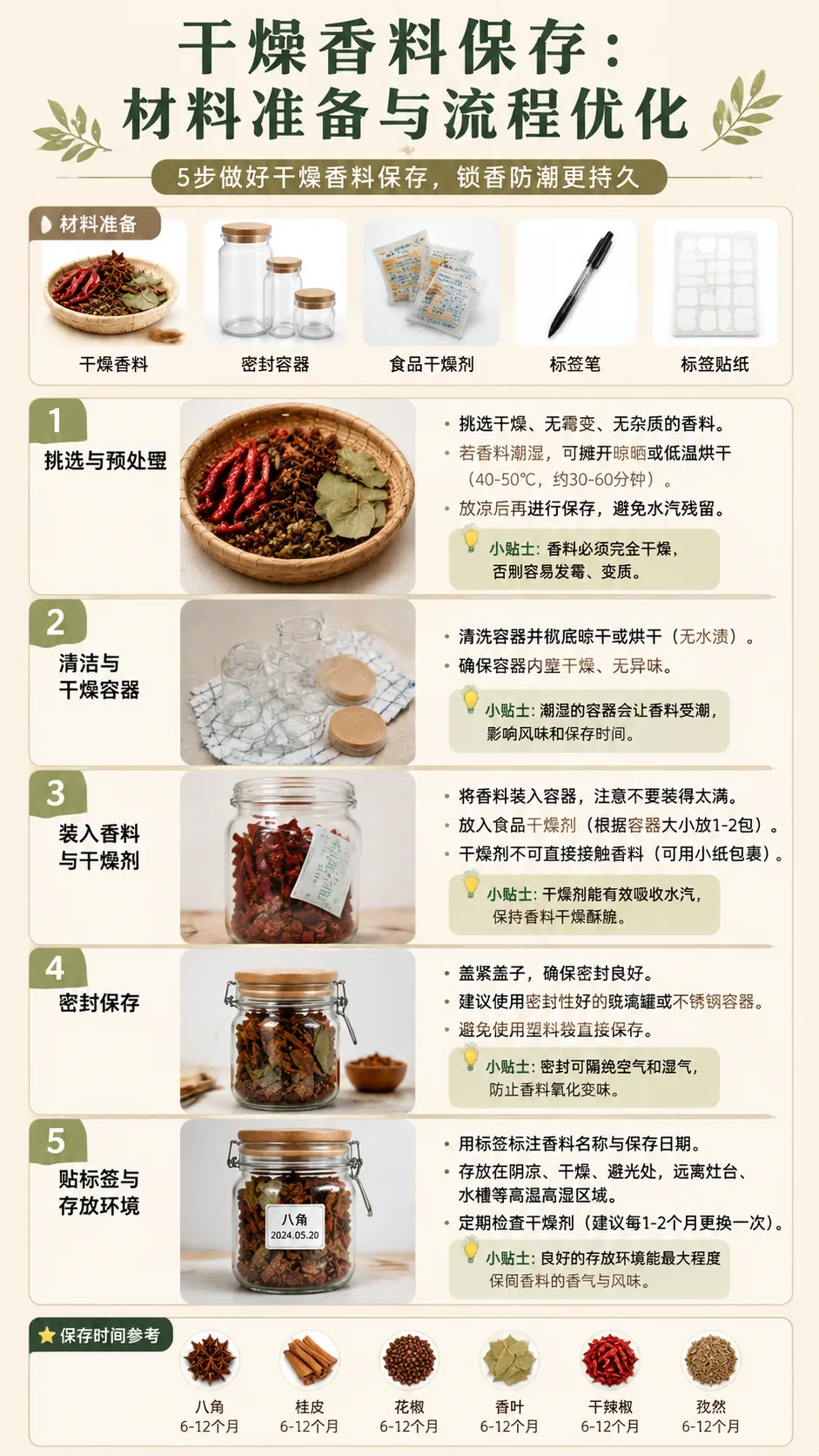 保存干燥香料：材料准备与流程优化之间有什么联系？漫画封面