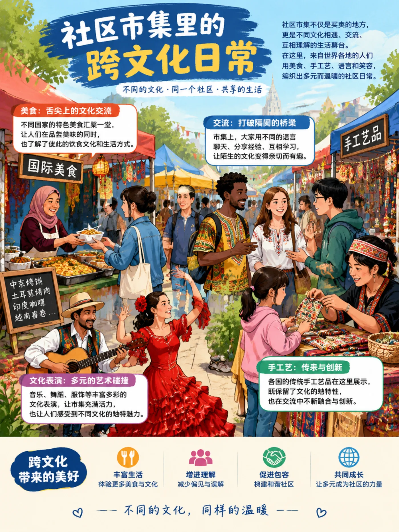 社区生活里的文化：文化交流漫画封面