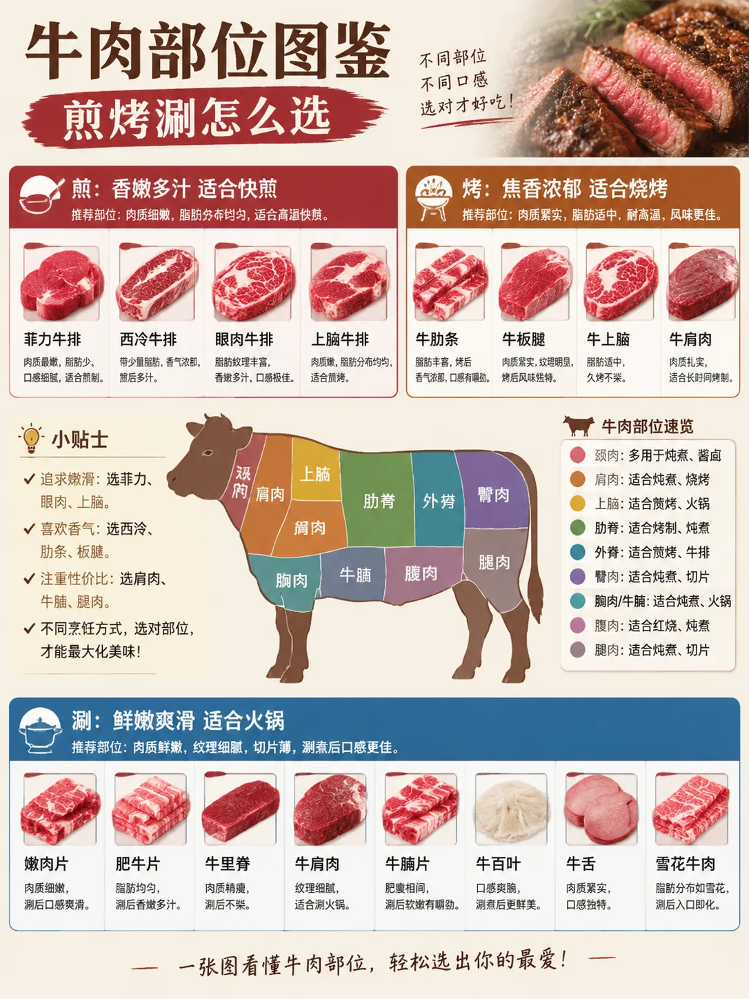 牛肉哪个部位最好吃 第 3 张漫画