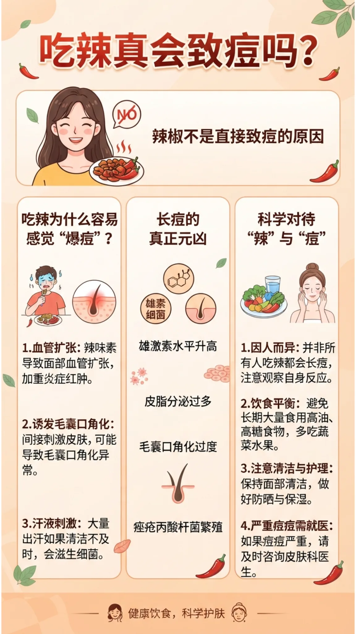 一图读懂：吃辣真的会长痘吗漫画封面
