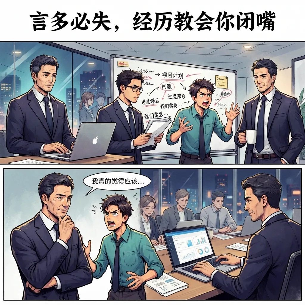 经历越多，越懂少说多做漫画封面