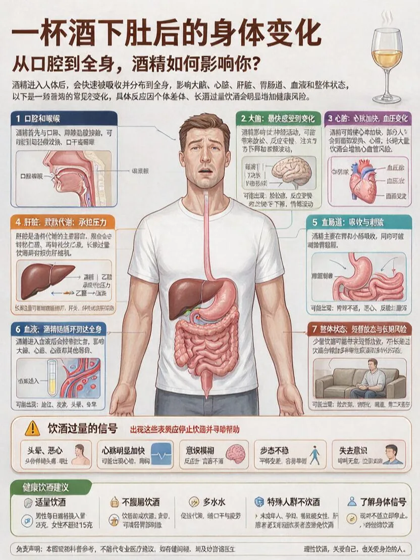 一杯酒下肚，身体都发生了什么漫画封面