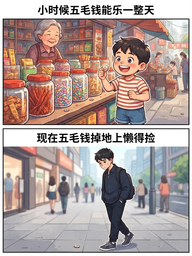 小时候和现在：长大后才懂的事漫画封面
