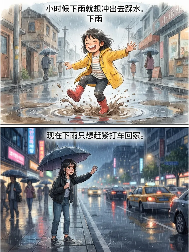 小时候和现在：长大后才懂的事 第 5 张漫画