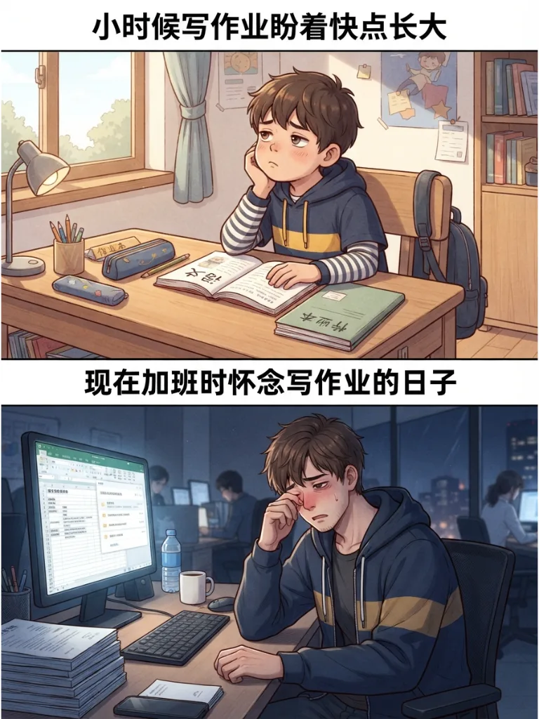 小时候和现在：长大后才懂的事 第 6 张漫画