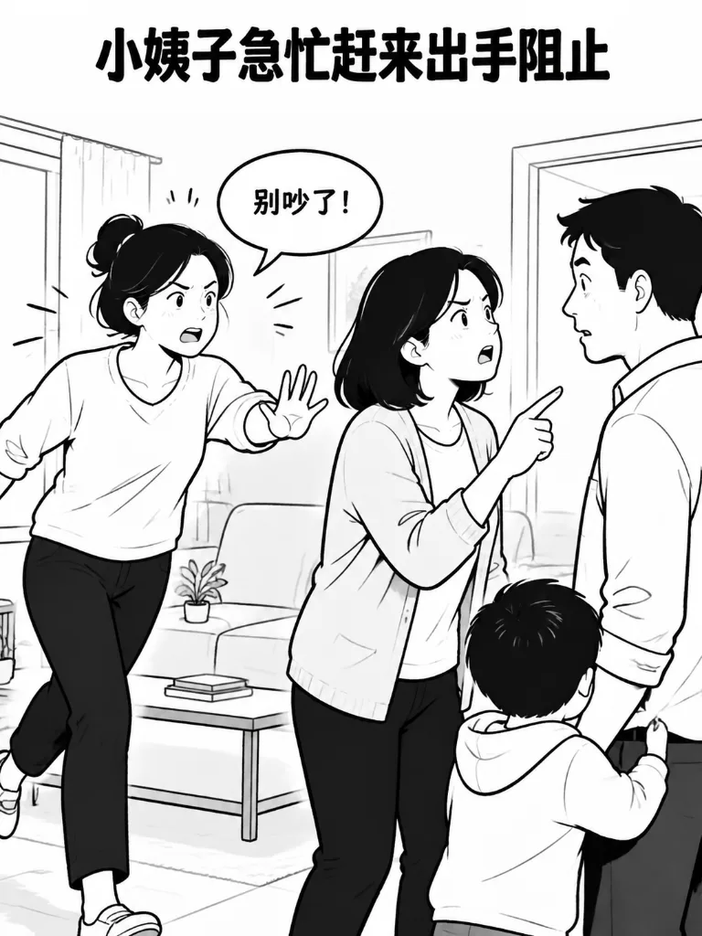 小姨子插手家庭教育，反被揭老底 第 2 张漫画
