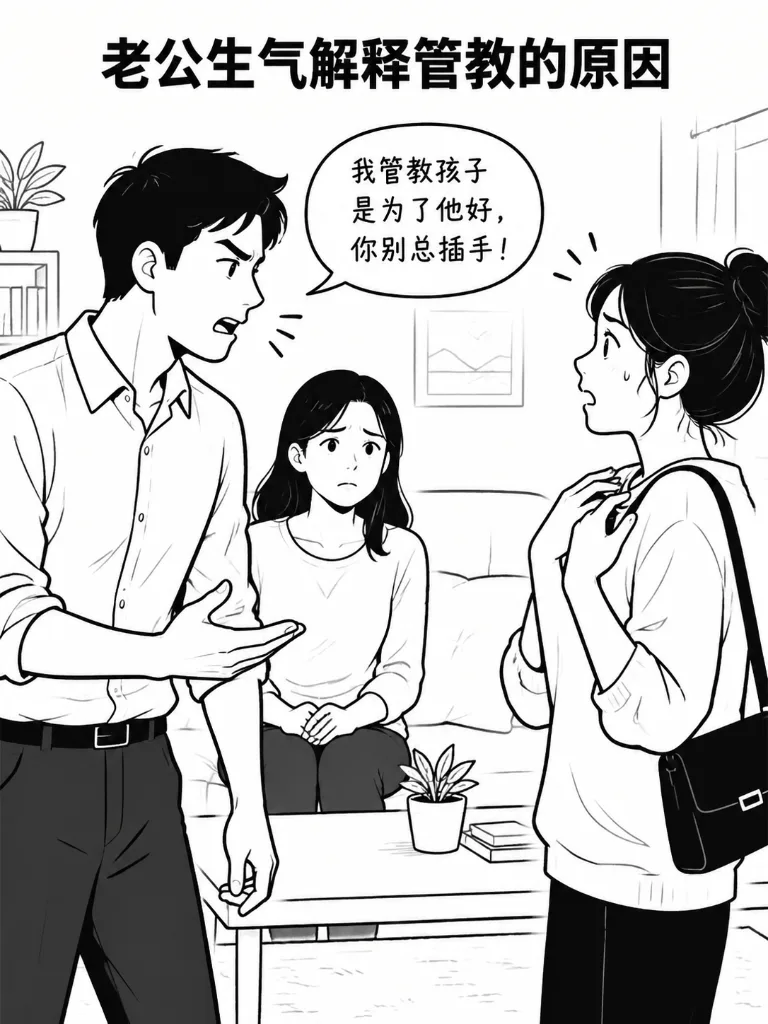 小姨子插手家庭教育，反被揭老底 第 3 张漫画
