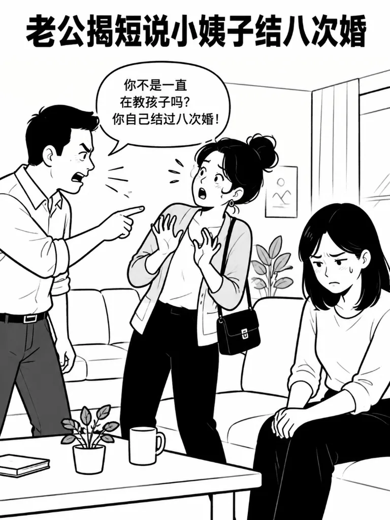 小姨子插手家庭教育，反被揭老底 第 5 张漫画