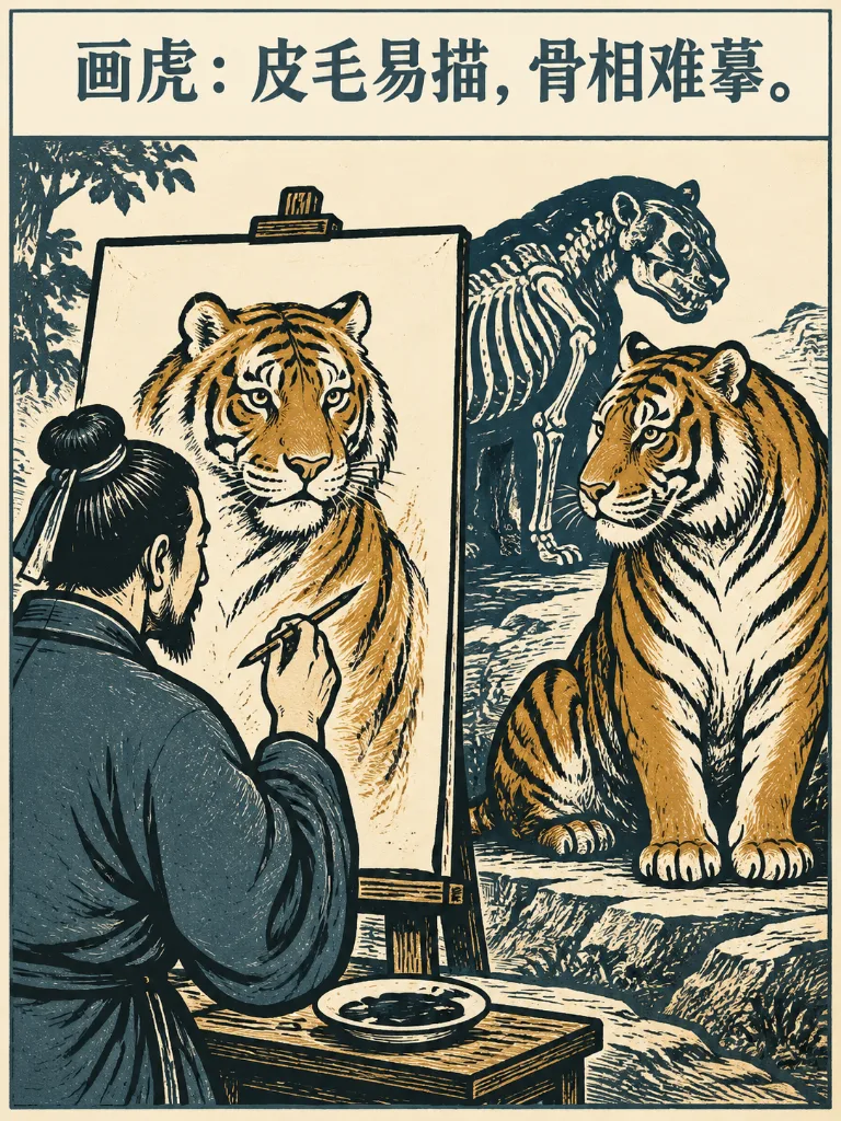 画虎画皮难画骨，知人知面不知心漫画封面