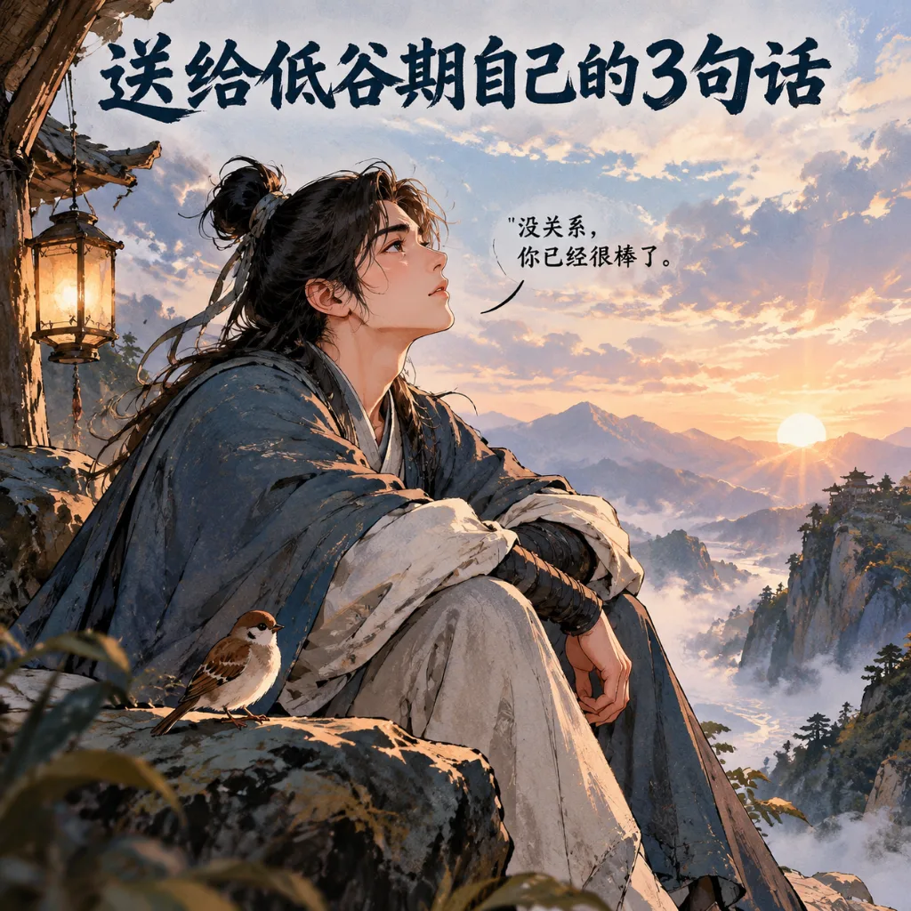 送给低谷期自己的3句话漫画封面