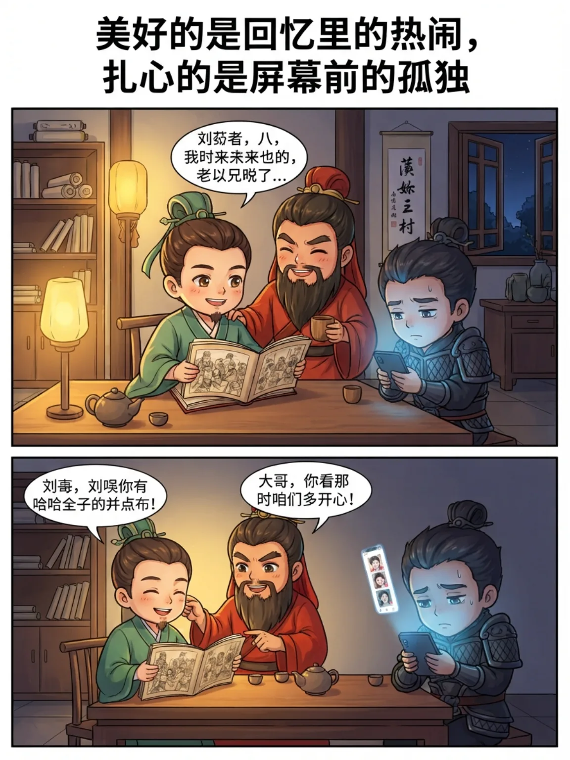 没有抖音的年代 vs 有抖音的年代：美好又扎心 第 5 张漫画