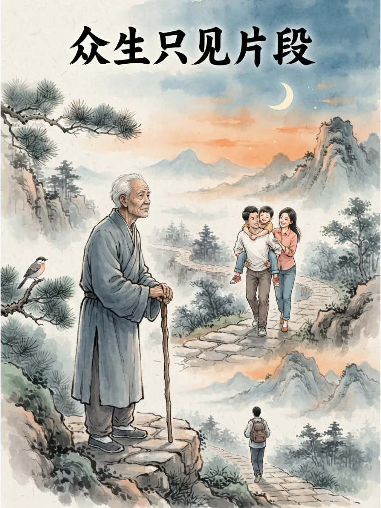 众生只见片段，唯自己阅尽一生 第 5 张漫画