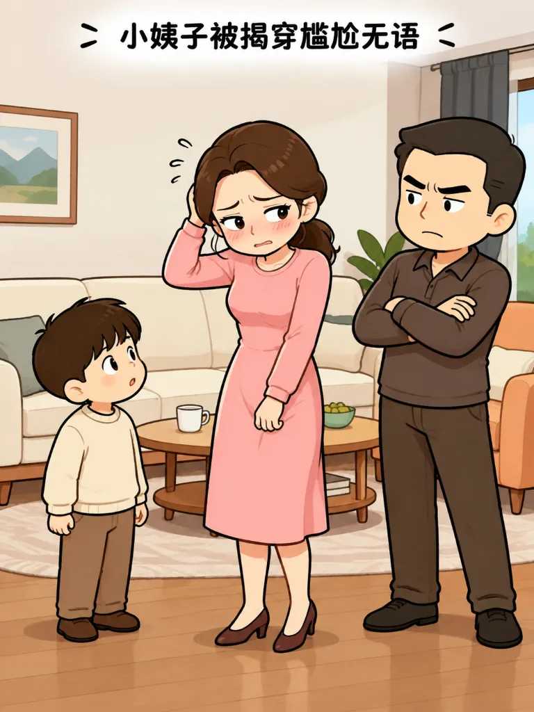 姐夫教育儿子，小姨子抢着来 第 3 张漫画