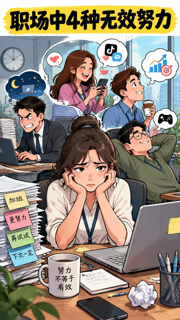 职场中4种无效努力漫画封面