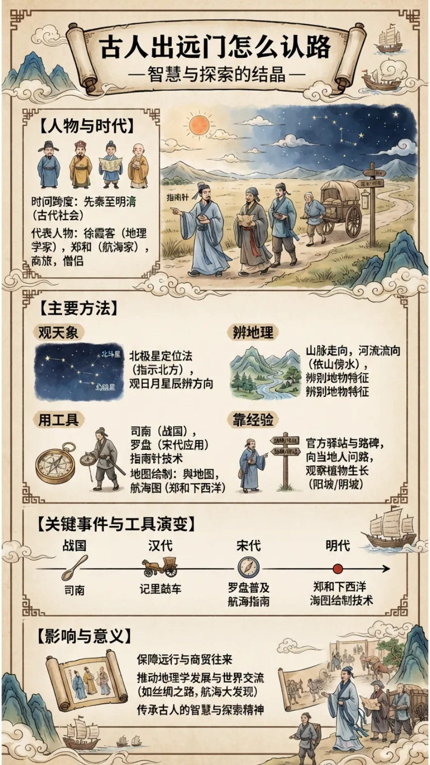 一图读懂：古人出远门怎么认路漫画封面