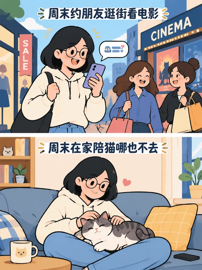养猫前 vs 养猫后：生活巨变 第 3 张漫画