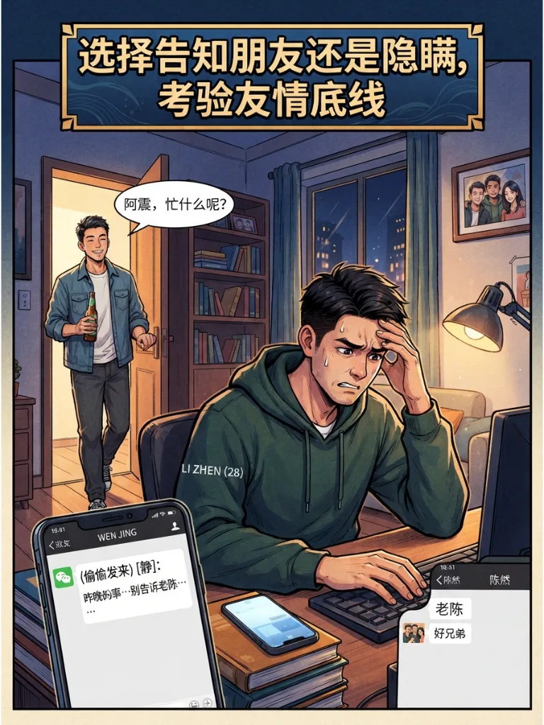 朋友妻的私信 第 3 张漫画